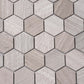 Gray 12 x 12 Polished, etched Marble Mosaic Tile