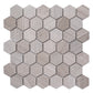 Gray 12 x 12 Polished, etched Marble Mosaic Tile