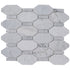 Gray 11 x 12 Polished, etched Marble Mosaic Tile