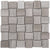 Gray 11 x 11 Polished, etched Marble Mosaic Tile