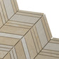 Beige 13 x 13 Polished, etched Marble Mosaic Tile