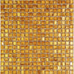 Goldenrod Brown 12 x 12 Glossy Glass Mosaic Tile