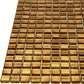 Goldenrod Brown 12 x 12 Glossy Glass Mosaic Tile