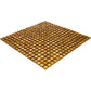 Goldenrod Brown 12 x 12 Glossy Glass Mosaic Tile