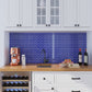 Cobalt Blue 12 x 12 Glossy Glass Mosaic Tile