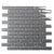 Coin Gray 12 x 12 Glossy Glass Mosaic Tile