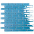 Sky Blue 12 x 12 Glossy Glass Mosaic Tile