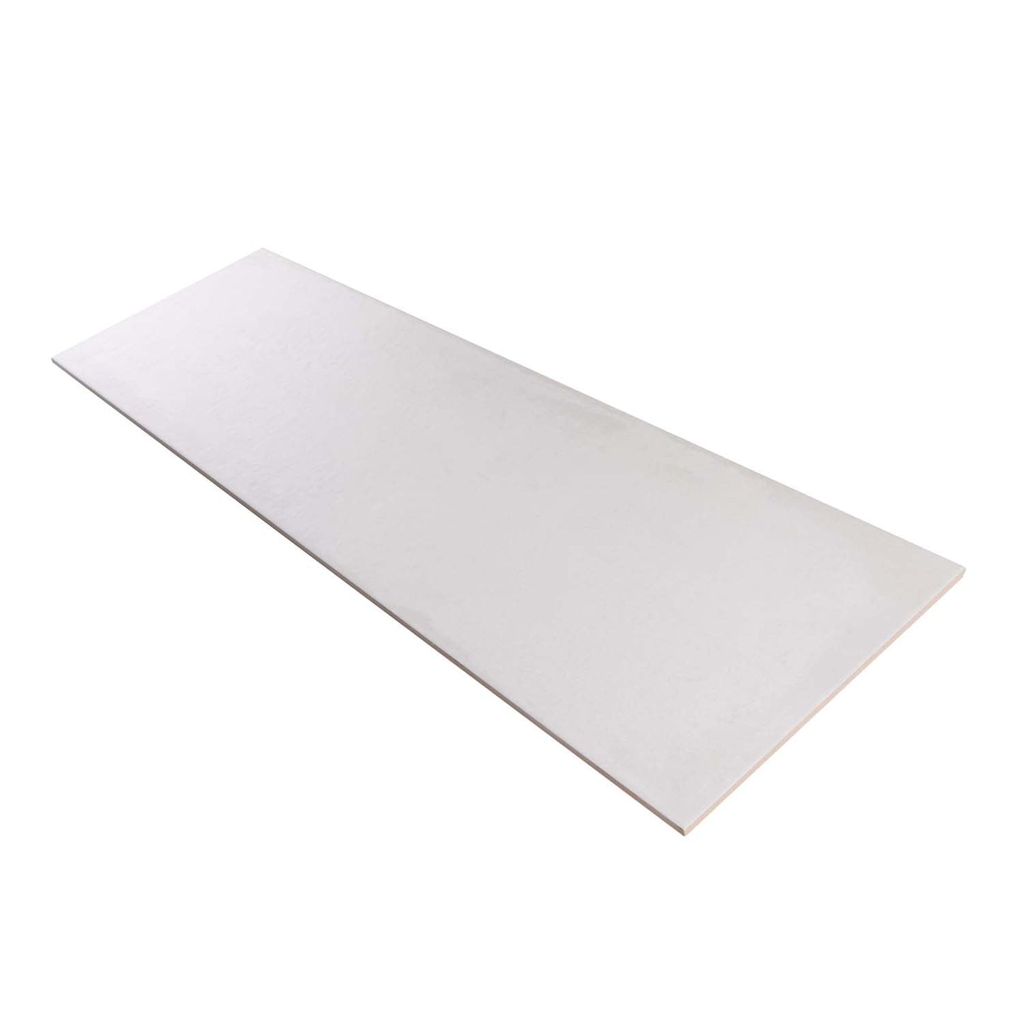 White 12 x 40 Matte Ceramic Large Tile