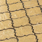 Gold 12x12 Textured, Foiled Resin Arabesque Mosaic Tile - Sample