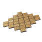 Gold 12x12 Textured, Foiled Resin Arabesque Mosaic Tile - Sample
