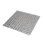 Silver 12 x 12 Polished Glass Mosaic Tile