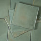 Soft Sage Green 8x8 Glossy Porcelain Zellige Square Subway Tile - Sample