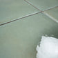 Soft Sage Green 8x8 Glossy Porcelain Zellige Square Subway Tile