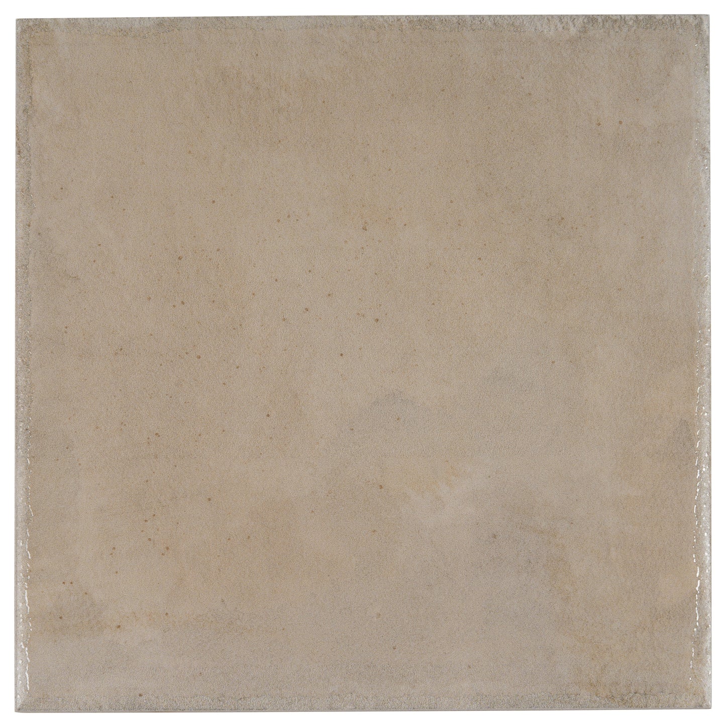 Creamy Beige 8x8 Glossy Porcelain Zellige Square Subway Tile - Sample