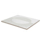 Crisp White 8x8 Matte, Glossy Porcelain Square Motif Tile - Sample