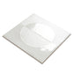 Crisp White 8x8 Matte, Glossy Porcelain Square Motif Tile - Sample