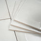 Crisp White 8x8 Matte, Glossy Porcelain Square Motif Tile - Sample