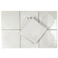 Crisp White 8x8 Matte, Glossy Porcelain Square Motif Tile