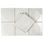 Crisp White 8x8 Matte, Glossy Porcelain Square Motif Tile - Sample