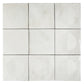 Crisp White 8x8 Matte, Glossy Porcelain Square Motif Tile