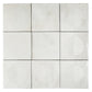 Crisp White 8x8 Matte, Glossy Porcelain Square Motif Tile - Sample
