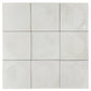 Crisp White 8x8 Matte, Glossy Porcelain Square Motif Tile