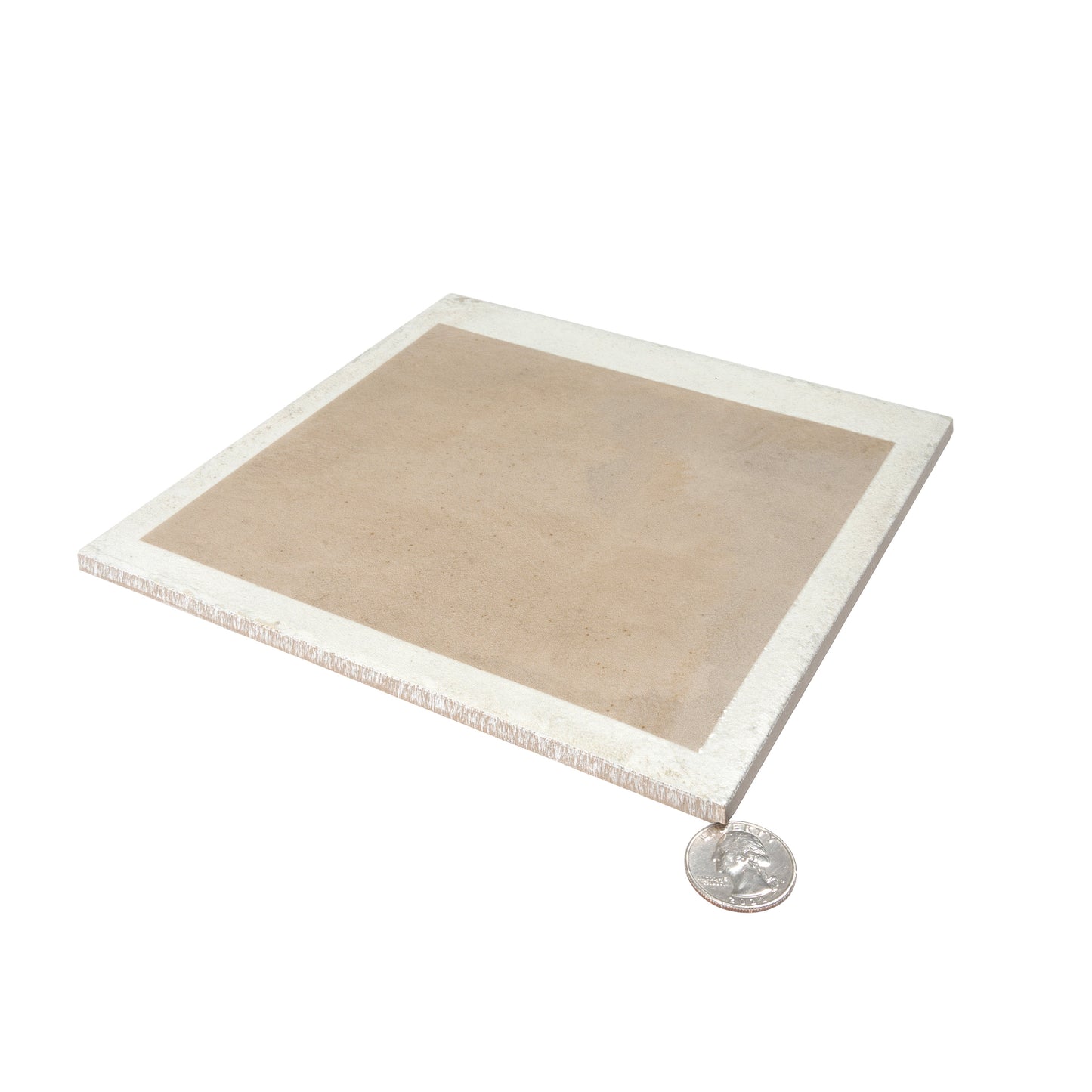 Gray Beige 8x8 Matte, Glossy Porcelain Square Motif Tile - Sample