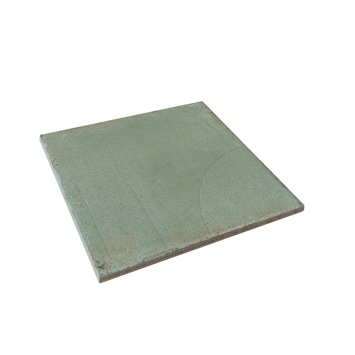 Muted Sage Green 8x8 Matte, Glossy Porcelain Square Motif Tile - Sample