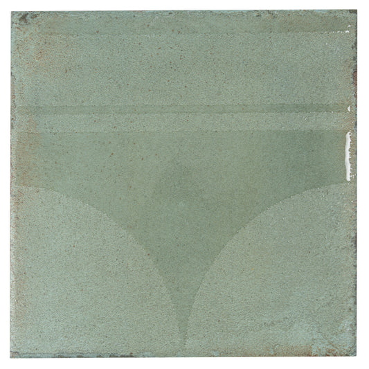 Muted Sage Green 8x8 Matte, Glossy Porcelain Square Motif Tile