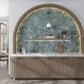 Muted Sage Green 8x8 Matte, Glossy Porcelain Square Motif Tile