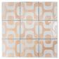 White Terracotta 8x8 Matte, Glossy Porcelain Square Motif Tile