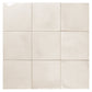 Warm Ivory 8x8 Glossy Porcelain Zellige Square Subway Tile