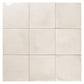 Warm Ivory 8x8 Glossy Porcelain Zellige Square Subway Tile - Sample