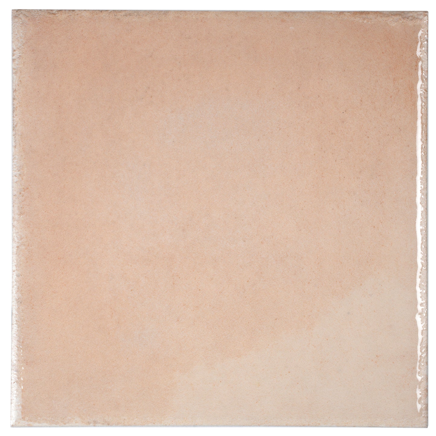 Faded Terracotta 8x8 Glossy Porcelain Zellige Square Subway Tile - Sample