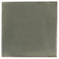 Dark Moss Green 8x8 Glossy Porcelain Zellige Square Subway Tile - Sample