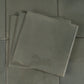 Dark Moss Green 8x8 Glossy Porcelain Zellige Square Subway Tile - Sample