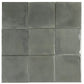 Dark Moss Green 8x8 Glossy Porcelain Zellige Square Subway Tile - Sample