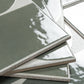 Sage Green Gray 8x8 Matte, Glossy Porcelain Square Motif Tile