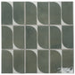 Sage Green Gray 8x8 Matte, Glossy Porcelain Square Motif Tile - Sample