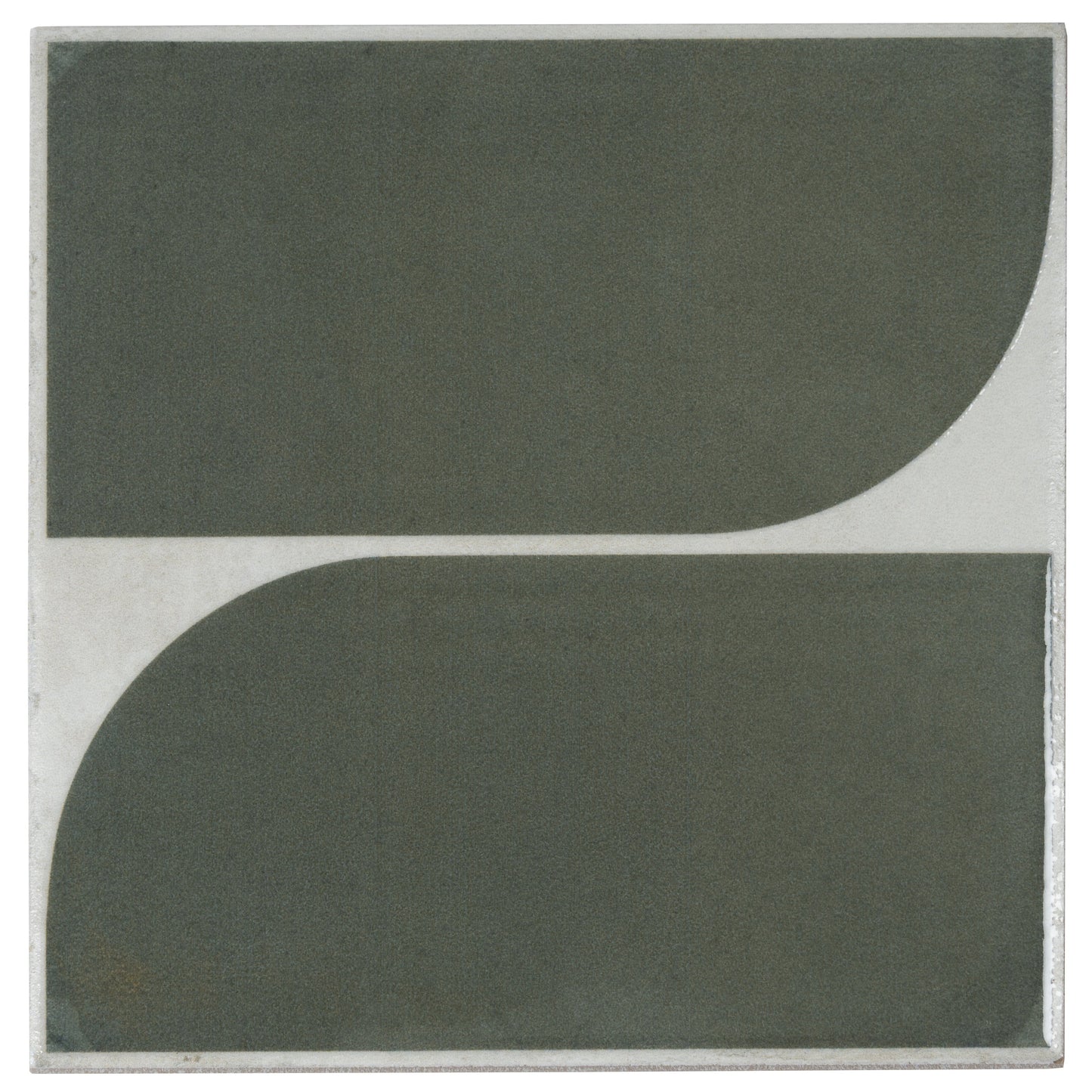 Sage Green Gray 8x8 Matte, Glossy Porcelain Square Motif Tile