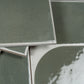Sage Green Gray 8x8 Matte, Glossy Porcelain Square Motif Tile