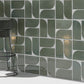 Sage Green Gray 8x8 Matte, Glossy Porcelain Square Motif Tile