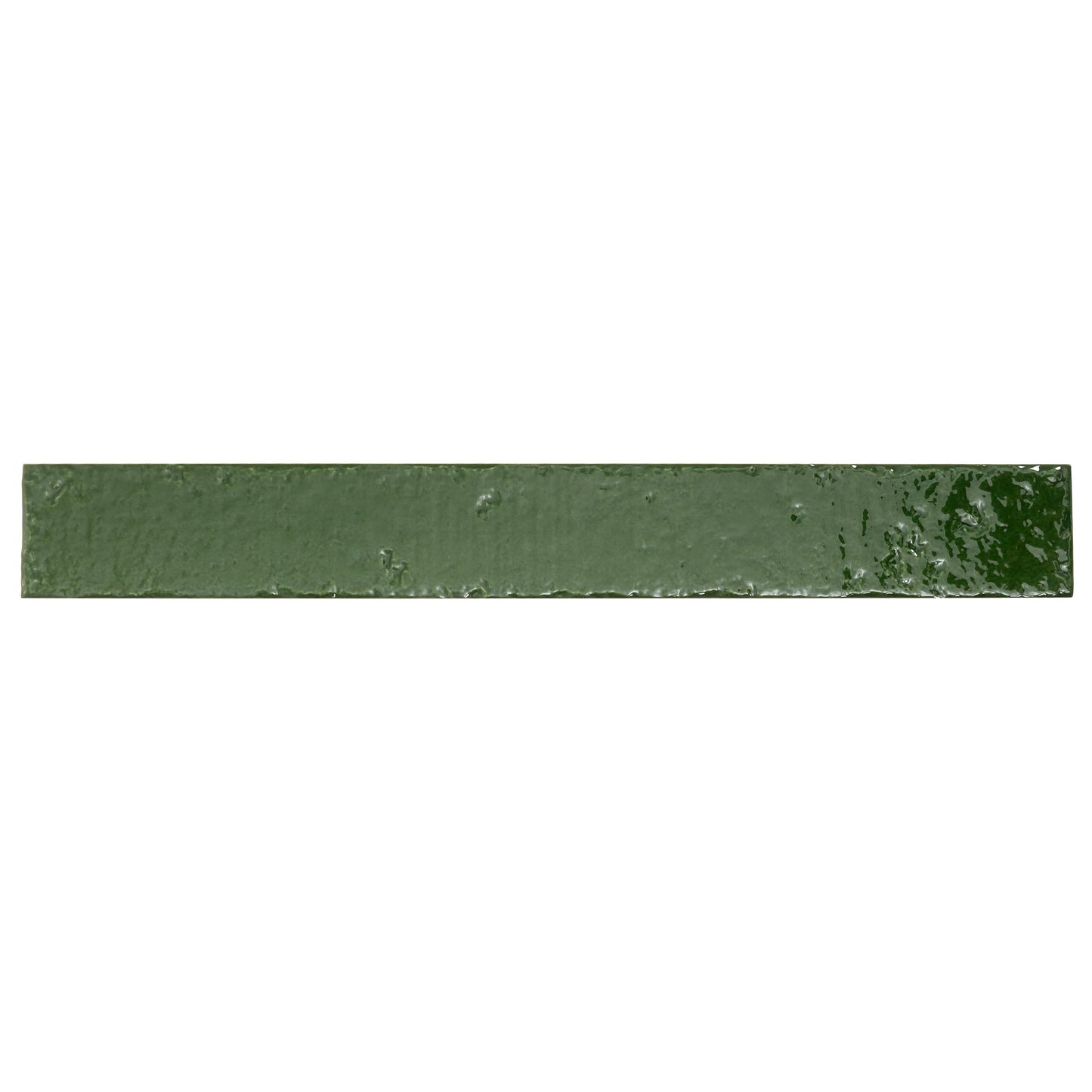 Tropical Green 2x16 Glossy Ceramic Zellige Subway Tile