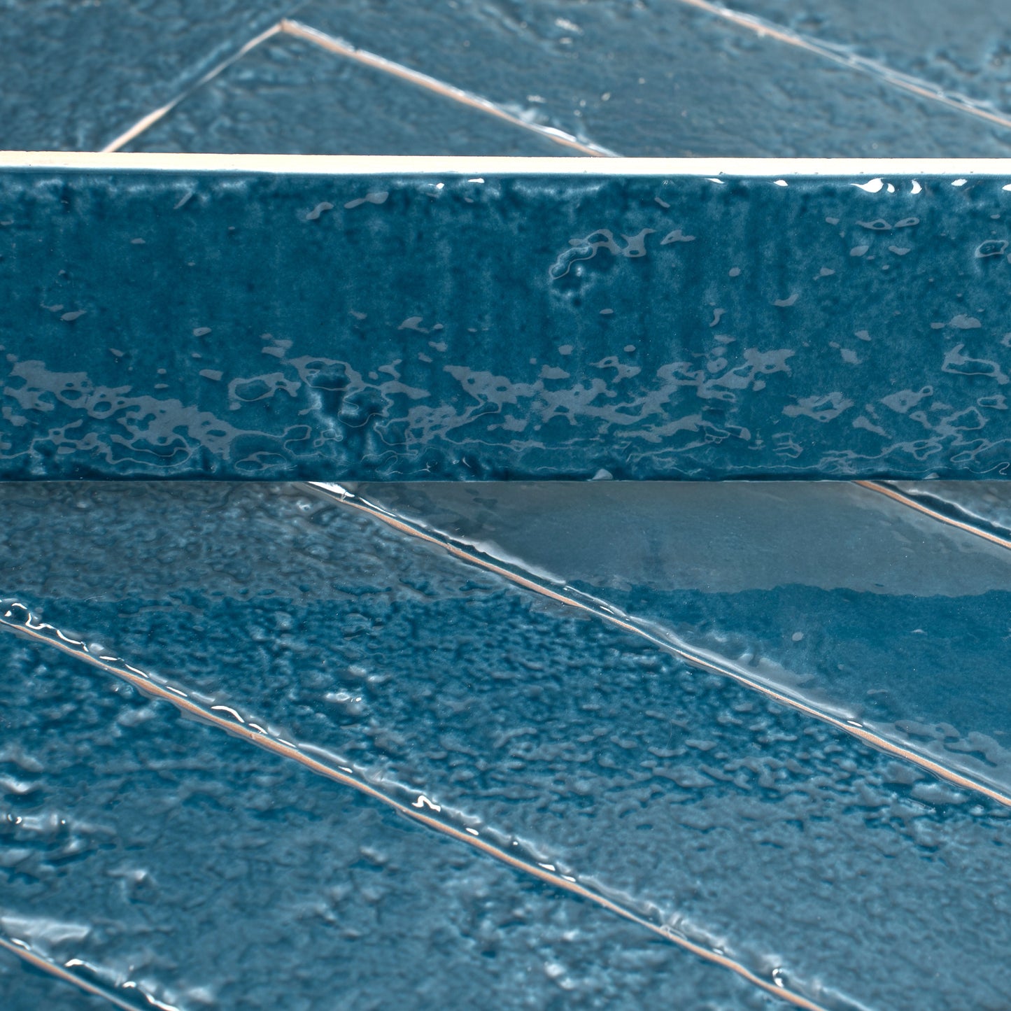 Teal Green 2x16 Glossy Ceramic Zellige Subway Tile