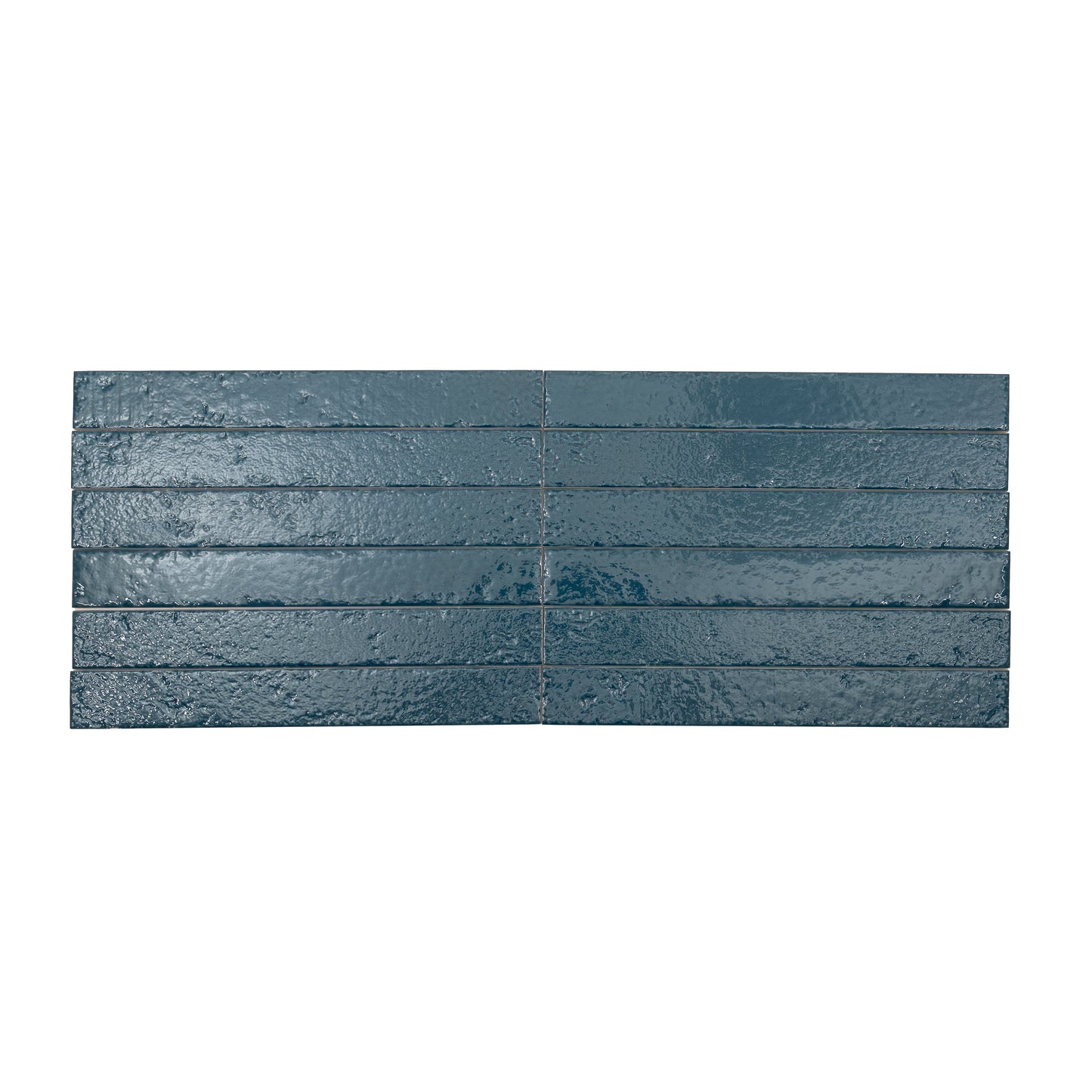 Teal Green 2x16 Glossy Ceramic Zellige Subway Tile