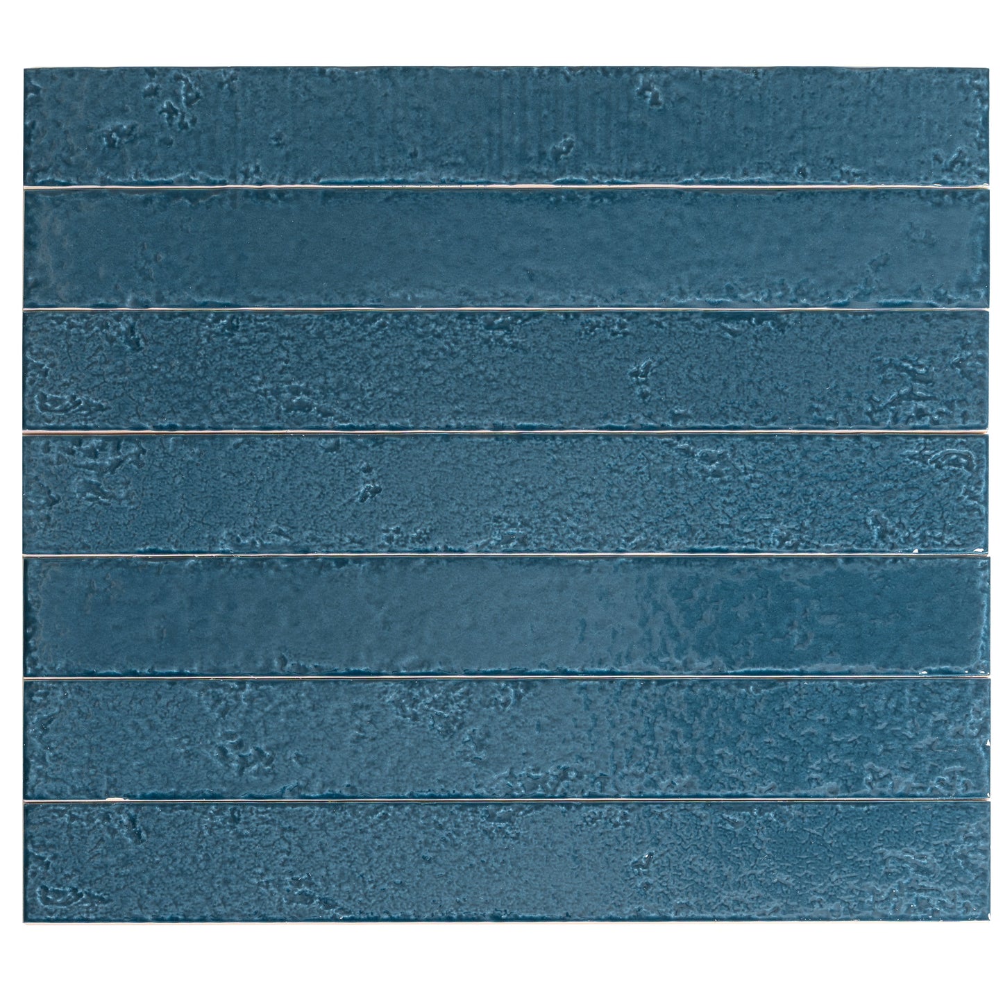 Teal Green 2x16 Glossy Ceramic Zellige Subway Tile