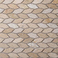 Beige 12 x 12 Polished, etched Marble Mosaic Tile