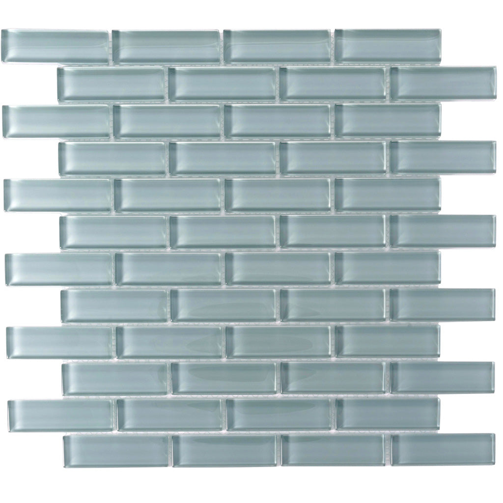 Stone Blue 12 x 12 Glossy Glass Mosaic Tile