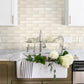 Chiffon White 12 x 12 Glossy Glass Mosaic Tile