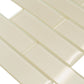 Chiffon White 12 x 12 Glossy Glass Mosaic Tile